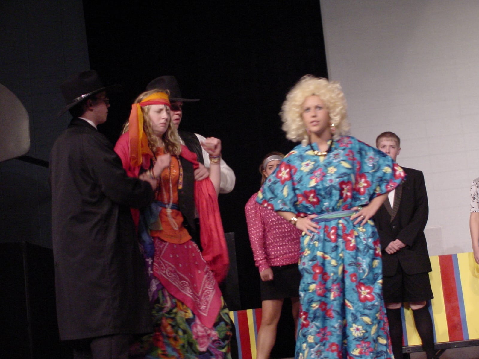 Group of costumed performers