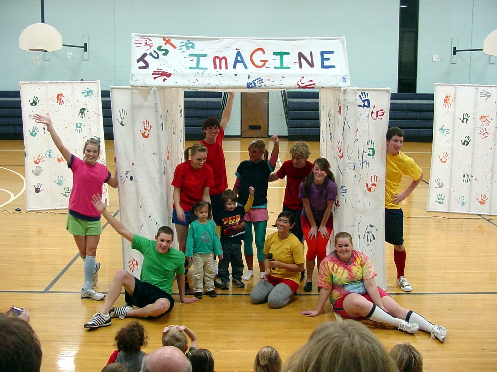 Cast performing for grade-schoolers