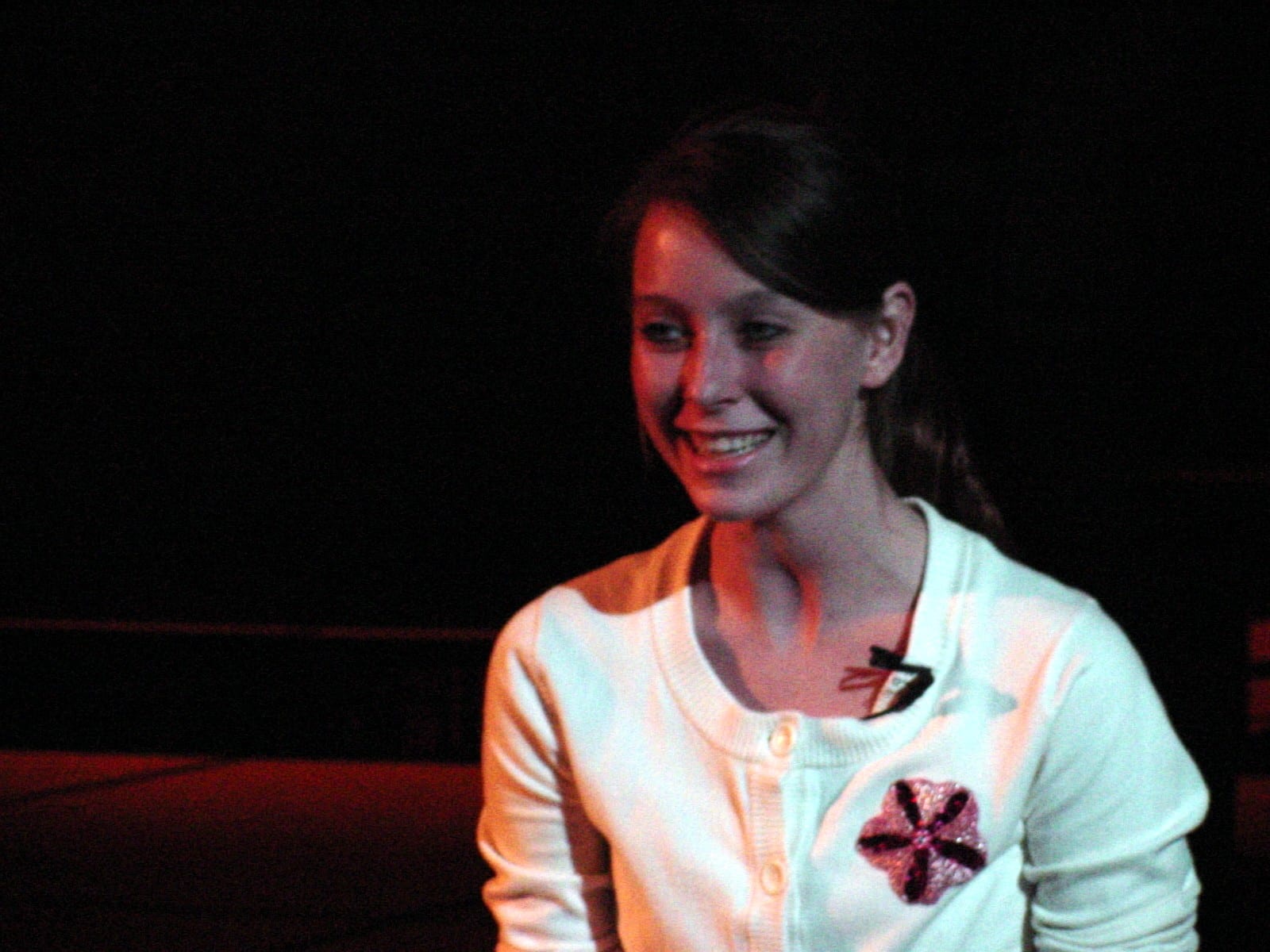 Cast member in a diner-girl costume