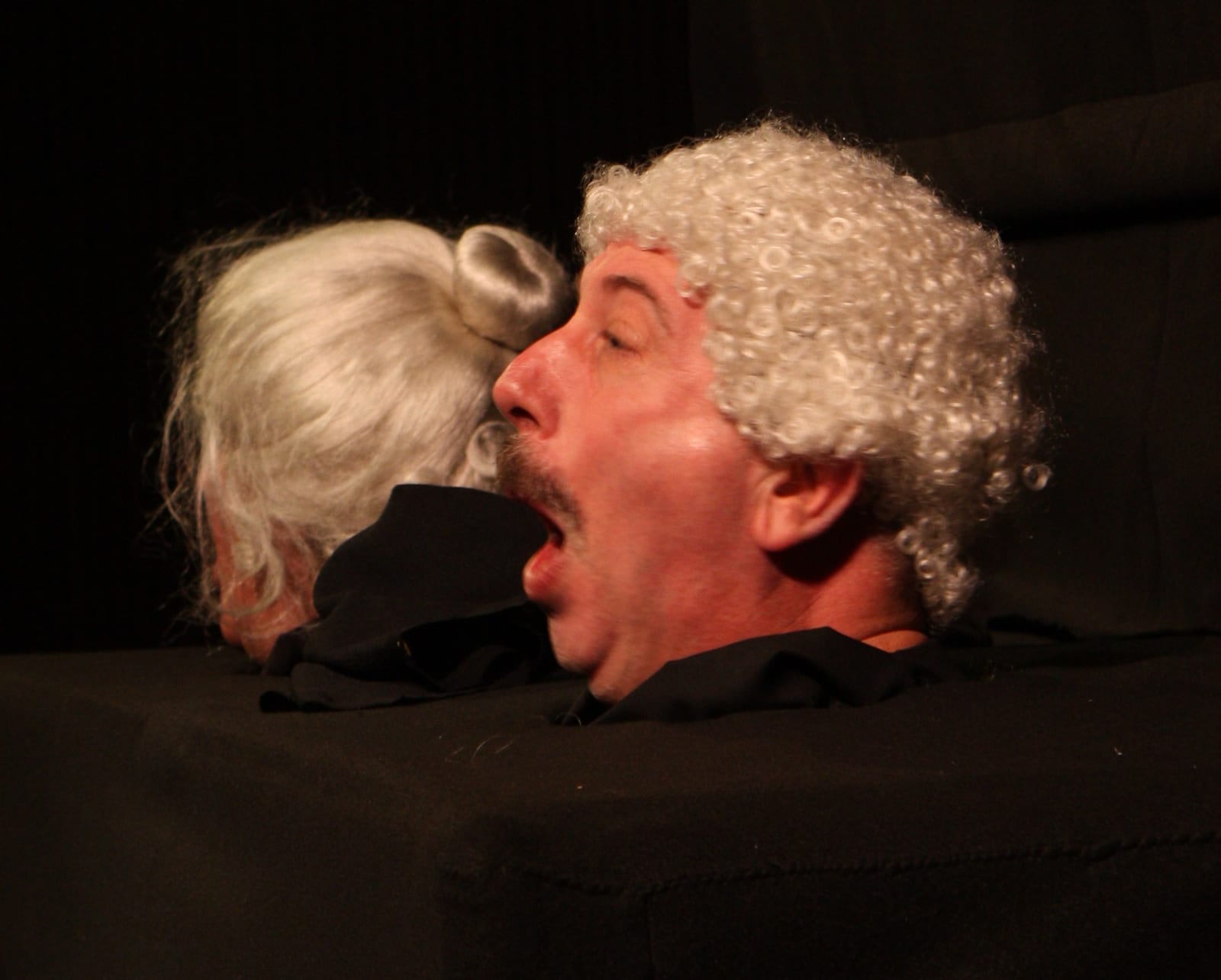Close character moment on stage