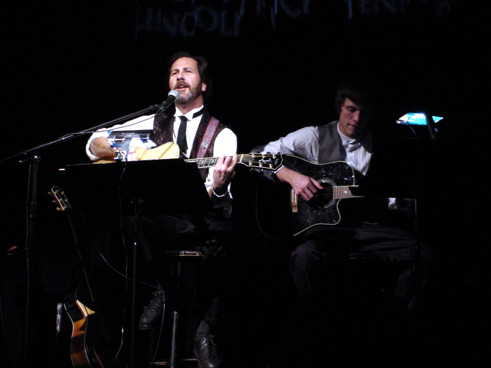 Musicians performing on stage
