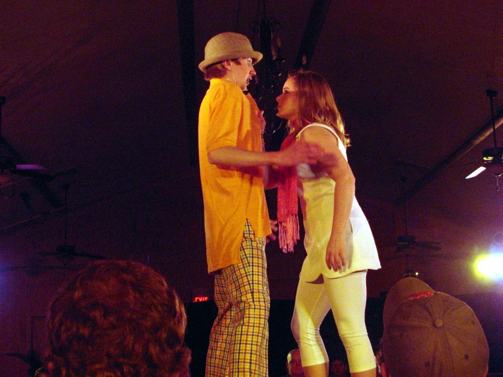 Cast in a dramatic moment