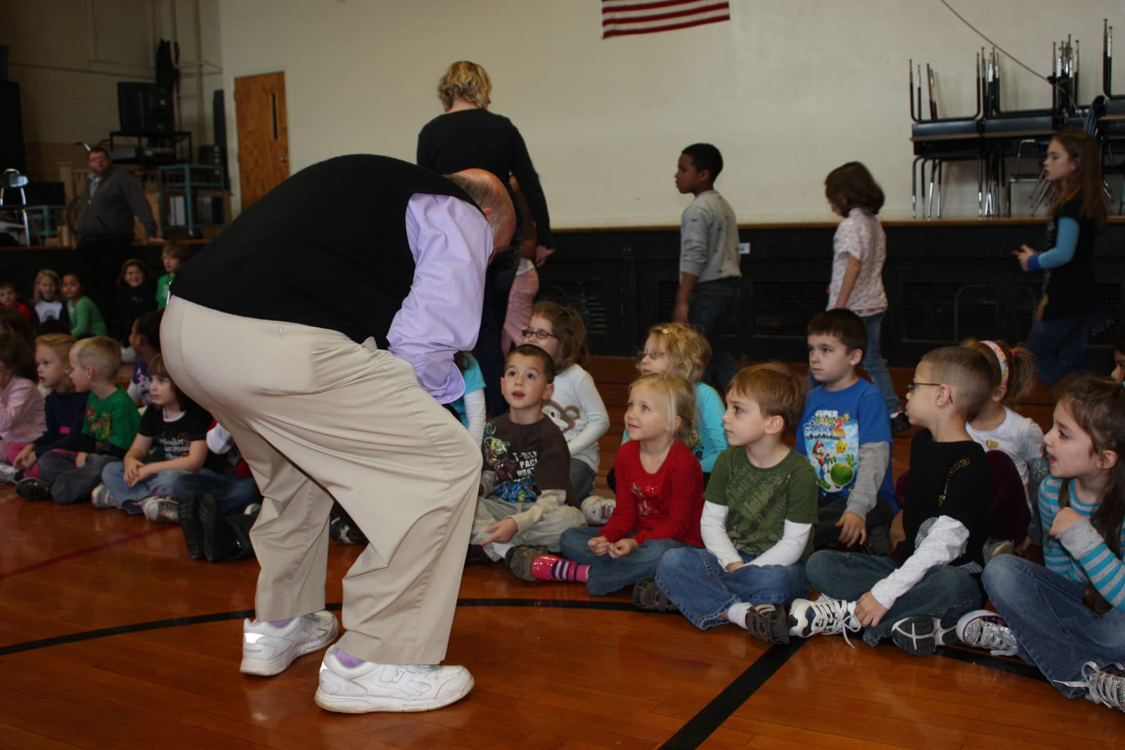 Performing for the school audience
