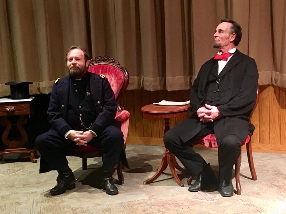 Grant and Lincoln seated together